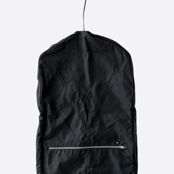 Chrome Hearts Grained Calfskin Fleur De Lis Tote Black  Chrome Hearts Chrome Black Fleur Garment Bag